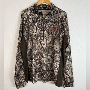 Badlands Calor 1/4 Zip Crew Men's 4XL Camouflage Long Sleeve Shirt Hunting